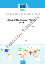 Front cover of the Executive Summary for the Atlas of the Human Planet 2018